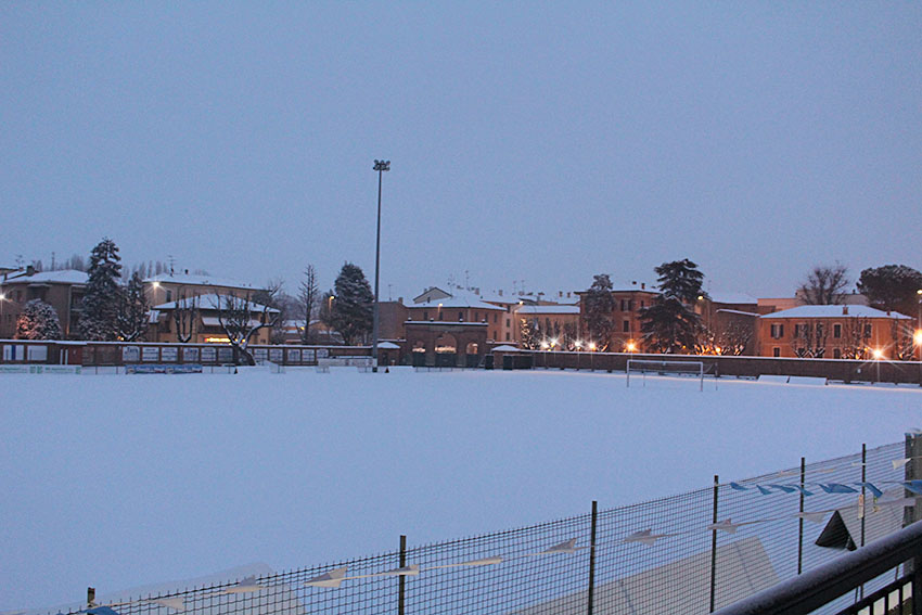 stadio pietro zucchini budrio neve